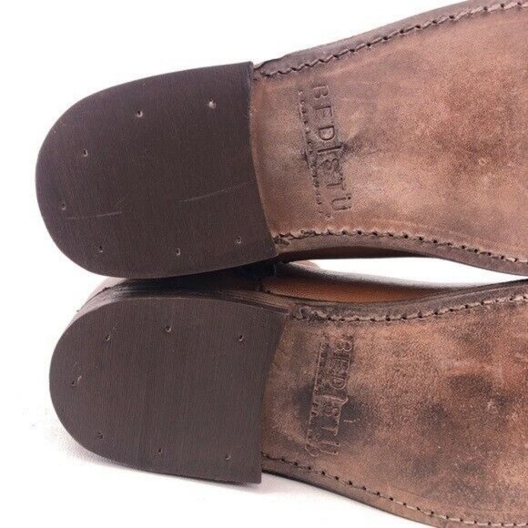 Bed Stu Rustic Brown Leather Zip Ankle Boots 11 - Picture 11 of 13